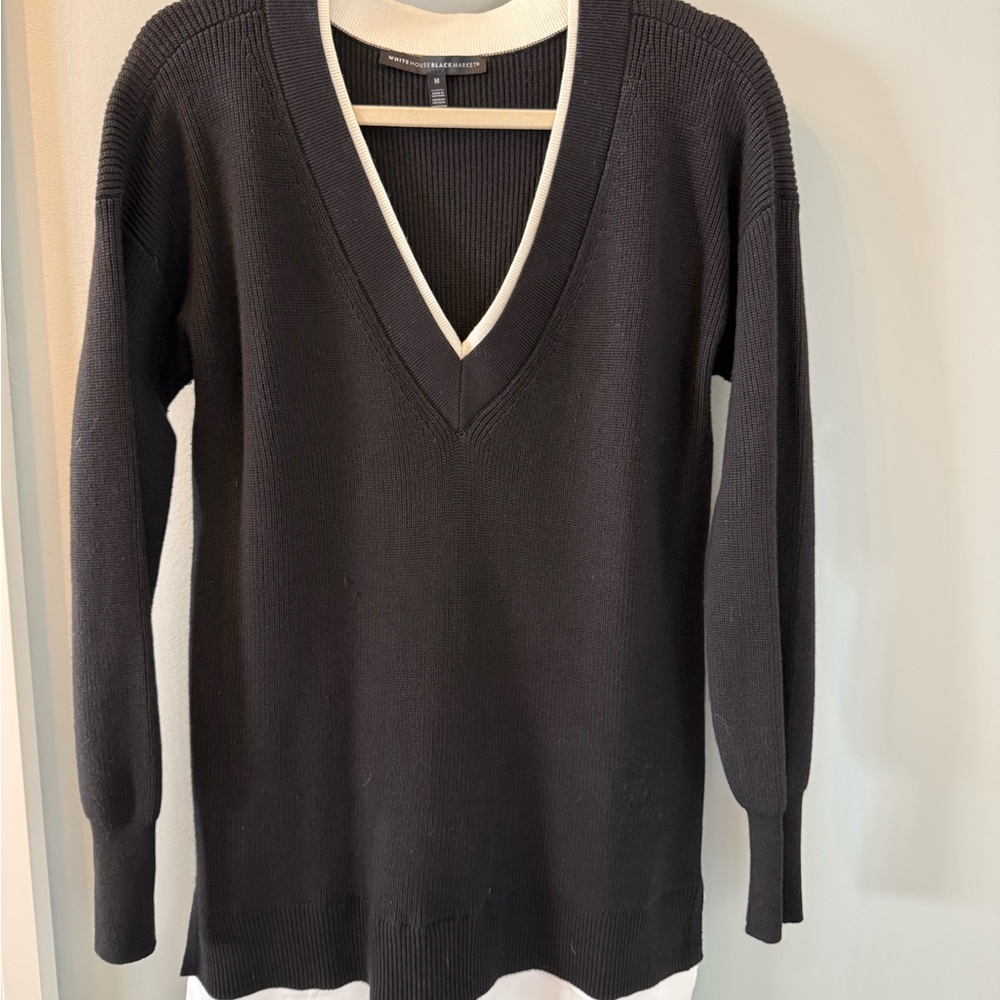 Black V-Neck Sweater